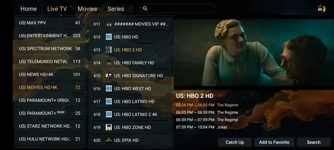 Preview 1 - Area 69 IPTV Premium IPTV Subscription