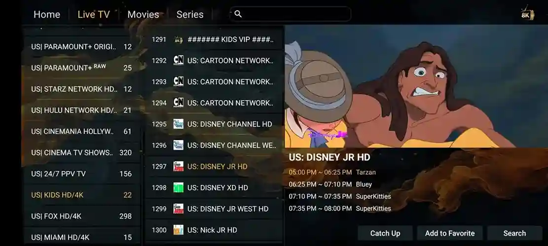 Preview 2 - Area 69 IPTV Premium IPTV Subscription